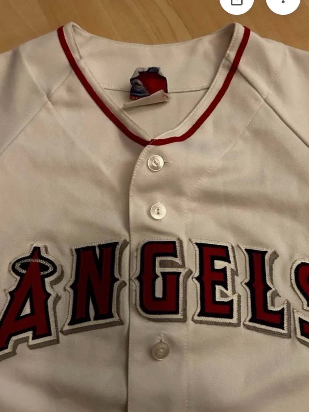 Anaheim Angels Youth Kids Baseball Jersey - Picture 2 of 4